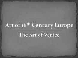 Art of 16th Century Europex