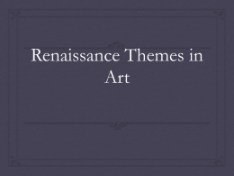 Renaissance Themes in Art
