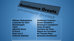 Renaissance Greats Projectx