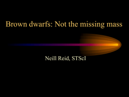 What is a brown dwarf?
