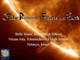 Solar Rotation`s Effects on Earth