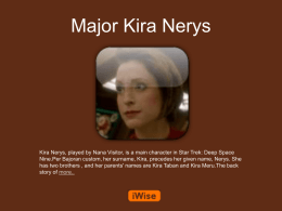 Major Kira Nerys Powerpoint