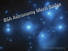BSA Astronomy Merit Badge