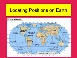 Locating Positions on Earth