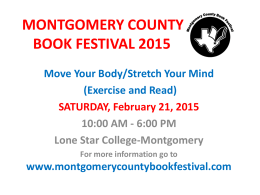 File - Montgomery County Book Festival