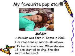 My favourite pop star!!!