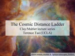 Cosmic Distance Ladder Terrence Tao (UCLA)