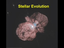 Stellar Evolution - Physics & Astronomy