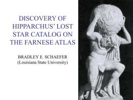 discovery of hipparchus' lost star catalog on the farnese