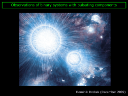 Observations of binary systems with pulsating components