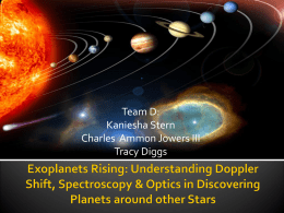 Exoplanets Rising: Understanding Doppler Shift