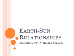 Earth-Sun Relationships - Los Angeles Mission College