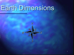 Earth Dimensions - Harpursville Middle School