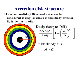 Accretion disk structure - Mullard Space Science Laboratory