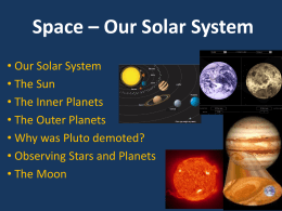 Space – Our Solar System