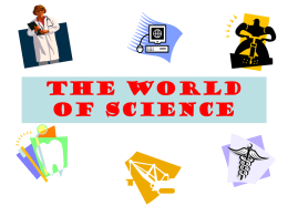 The World of Science - Portola Middle School
