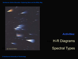 ref H-R Spectral types