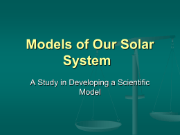 Models of Our Solar System