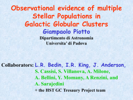 Observational evidence of multiple stellar populations in
