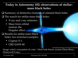 Today in Astronomy 102: observations of stellar