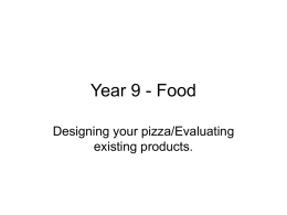 Pizza Designing - Llantwit Major School
