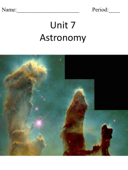 U7-Astronomy Note Packet