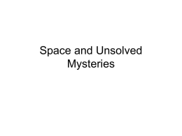 Mysteries of Space