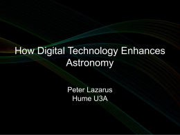 How Digital Technology enhances Astronomy