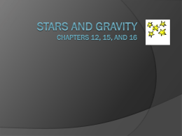 Stars and gravity - Hyde Park 3rd Grade