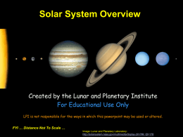 Solar System Overview - Lunar and Planetary Institute