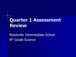Quarter 1 Assessment Review
