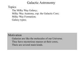 Galactic astronomy - Sierra College Astronomy Home Page