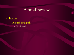 A brief review.