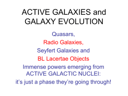 ACTIVE GALAXIES