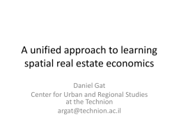 A unified approach to learning spatial real estate