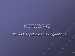 Network Topologies / Configurations Presentation