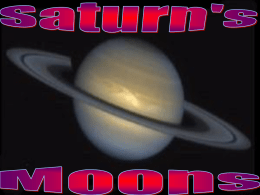 Saturn`s Moons