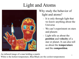 Chapter 3 Light and Atoms