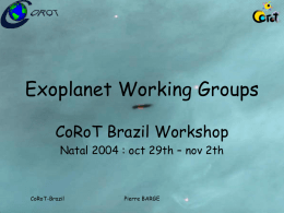 Exoplanet Working Group - IAG-Usp