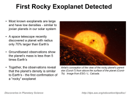 PowerPoint - Division for Planetary Sciences