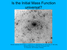 Is the initial mass function universal?