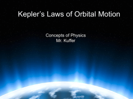 Kepler"s Laws