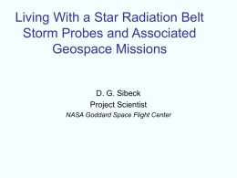 Living With a Star Radiation Belt Storm Probes and Associated