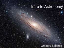 Intro to Astronomy