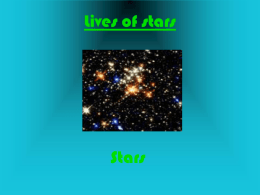 Lives of stars - Laconia School District