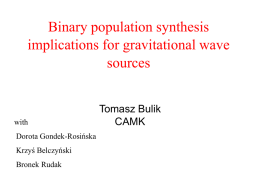 Population synthesis view of gravitational waves - Astro-PF