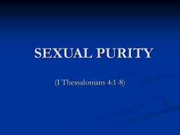 sexual purity - Crestwoodchurchofchrist.org