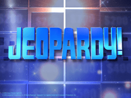 Star Jeopardy Review #2