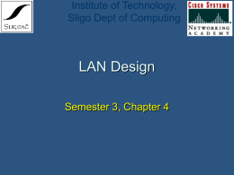 Semester 3 Chapter 4 - Institute of Technology Sligo