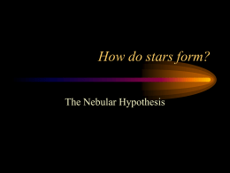 How do stars form?